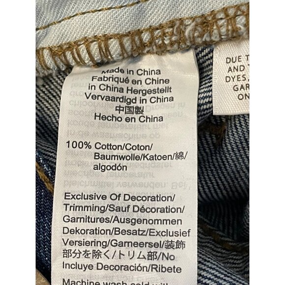 Madewell The Perfect Vintage Jean: Metallic Tuxedo Stripe Edition Blue Womens Si - Picture 10 of 12